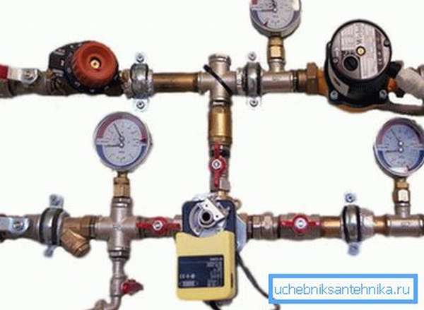 Автоматизирана единица на отоплителната система на частна къща