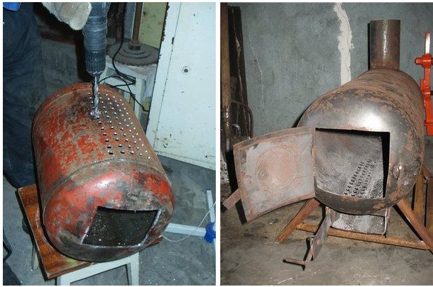 направа на хоризонтална печка с бурканчета