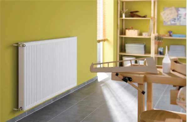 Това е вариант на отоплителния панел с гофриран преден панел.