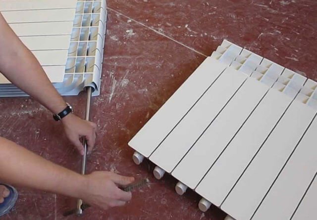 как да разглобявате отоплителна батерия на секции