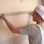 картина на изравняване на стените с шпакловка