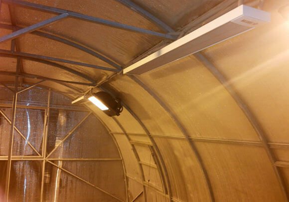 Възможно ли е да се поставят инфрачервени нагреватели за оранжерия