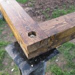 долна лента с анкерен болт