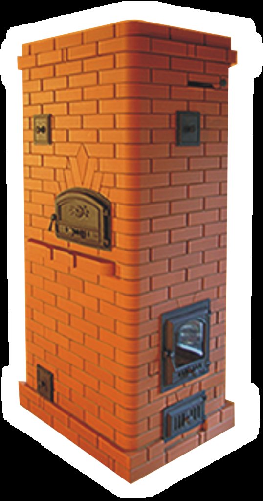 Печки за отопление и готвене, изработени от тухли