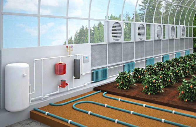 отопление на индустриални оранжерии