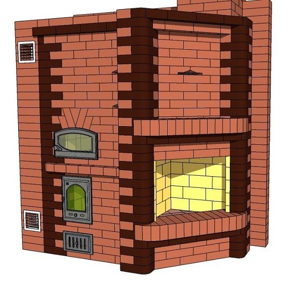 Кузнецов печка с фурна и камина