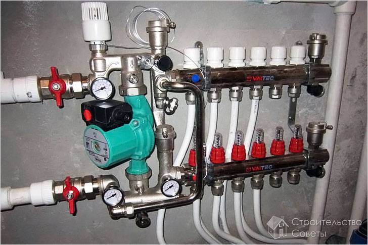 Свързване на водно подово отопление