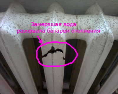 Последици от замръзване на охлаждащата течност