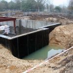 Ако реката е близо до реката, водата може да застоява около сградата