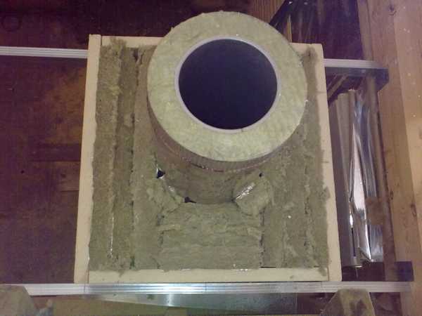 Проход на комина през покрива