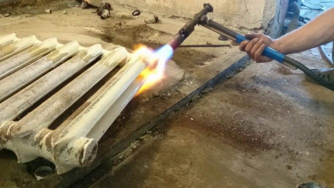 ремонт на чугунени радиатори