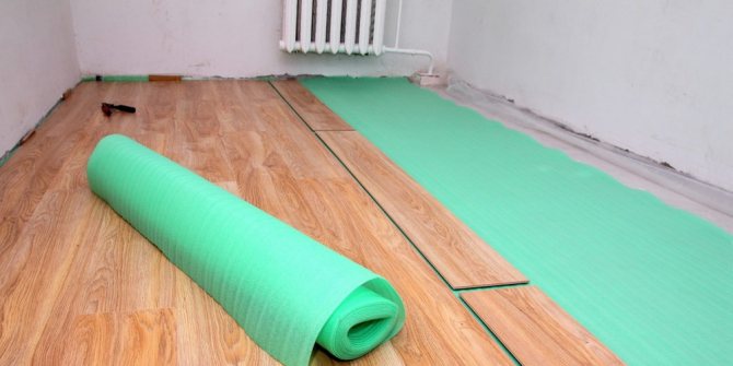 Шумоизолираща подложка за ламинат