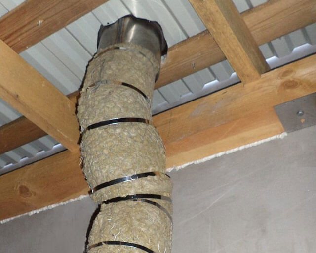 направи си сам изолация на коминната тръба