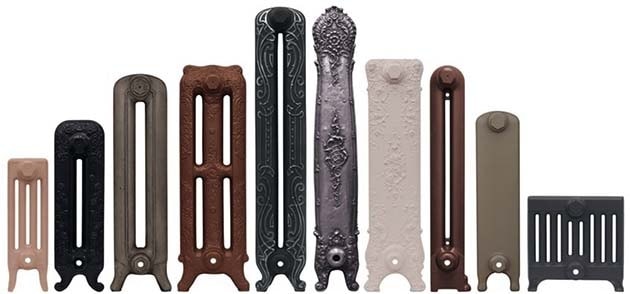 Видове дизайнерски радиатори по размер и цвят