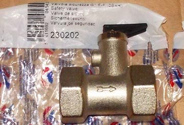 Резервна част за бойлер - предпазен клапан