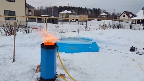 Басейн зимно отопление